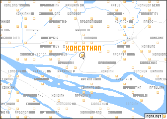 map of Xóm Cả Thân