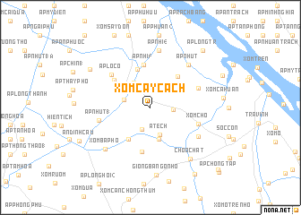 map of Xóm Cây Cách