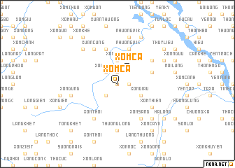 map of Xóm Cá