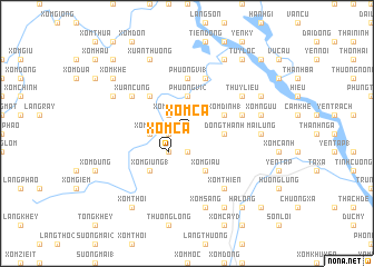 map of Xóm Cà