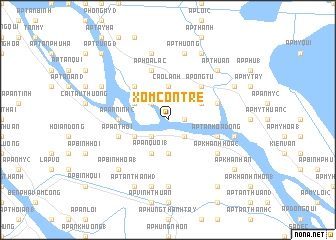 map of Xóm Cồn Tre