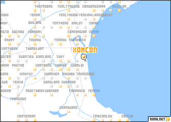 map of Xóm Côn