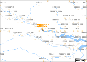 map of Xóm Cồn