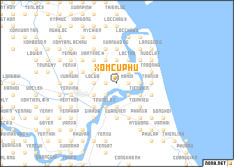 map of Xóm Cư Phú