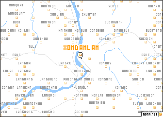 map of Xóm Ðầm Lâm