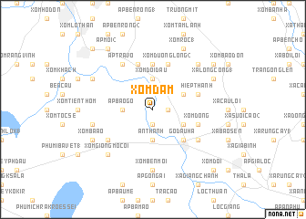 map of Xóm Dầm