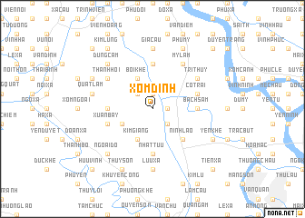 map of Xóm Ðình