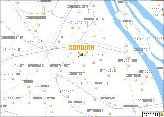 map of Xóm Dình