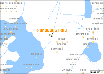 map of Xóm Ðường Trâu