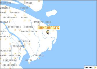 map of Xóm Giồng Cà