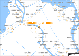 map of Xóm Giồng Lai Thông