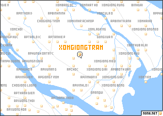 map of Xóm Giồng Tràm