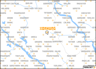 map of Xóm Hung