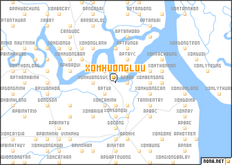 map of Xóm Hương Lưu