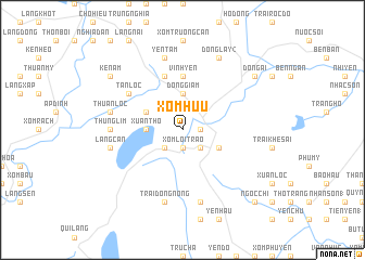 map of Xóm Hưu