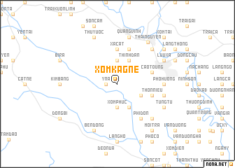 map of Xóm Kagne