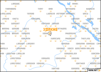 map of Xóm Khê