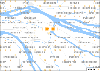 map of Xóm Kính