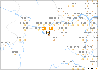 map of Xóm Lâm