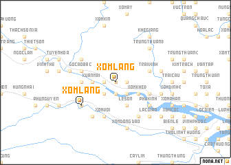 map of Xóm Làng