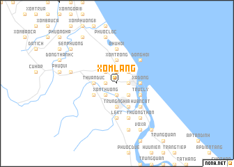 map of Xóm Làng