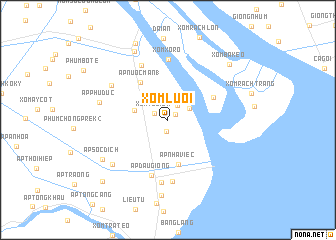 map of Xóm Luối