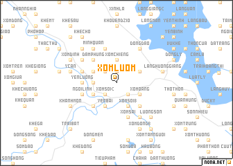 map of Xóm Lươm