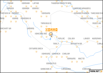 map of Xóm Ma