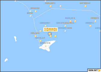 map of Xóm Mới