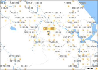 map of Xóm Mới