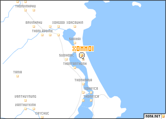 map of Xóm Mới