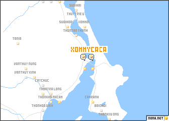 map of Xóm Mỹ Ca