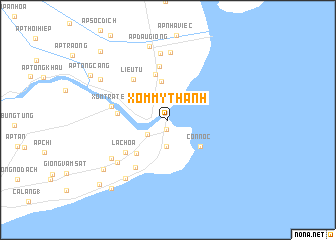 map of Xóm Mỹ Thạnh