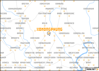 map of Xóm Ông Phùng