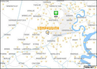 map of Xóm Phú Ðinh