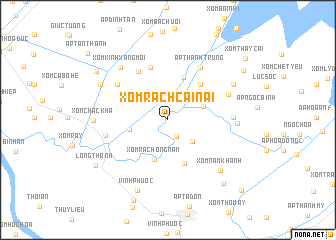 map of Xóm Rạch Cái Nai