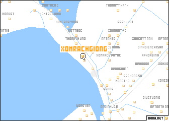 map of Xóm Rạch Giồng