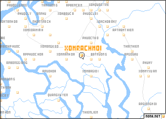map of Xóm Rạch Mới