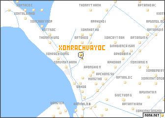 map of Xóm Rạch Vây Ốc