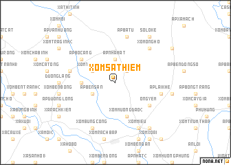map of Xóm Sa Thiêm