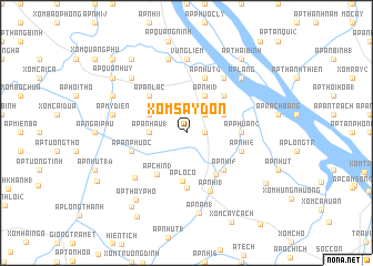 map of Xóm Sậy Ðồn