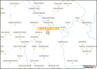 map of Xóm Suối Con