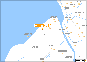 map of Xóm Thư Ba