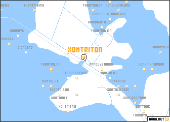 map of Xóm Tri Tôn