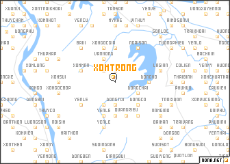 map of Xóm Trông