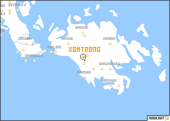 map of Xóm Trong