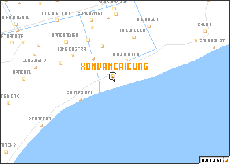 map of Xóm Vàm Cái Cùng