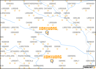 map of Xóm Xương