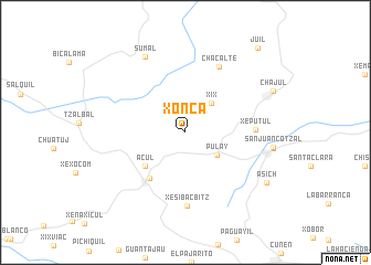 map of Xoncá