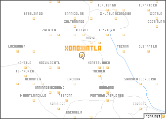 map of Xonoxintla